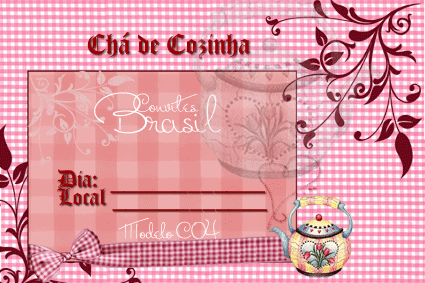 Convites chá de cozinha